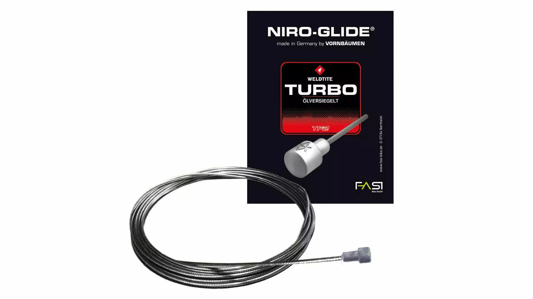 Niro-Glide Bremszug 3000mm Flaschennippel